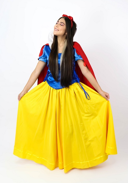 Branca de Neve Corpete Saia Longa